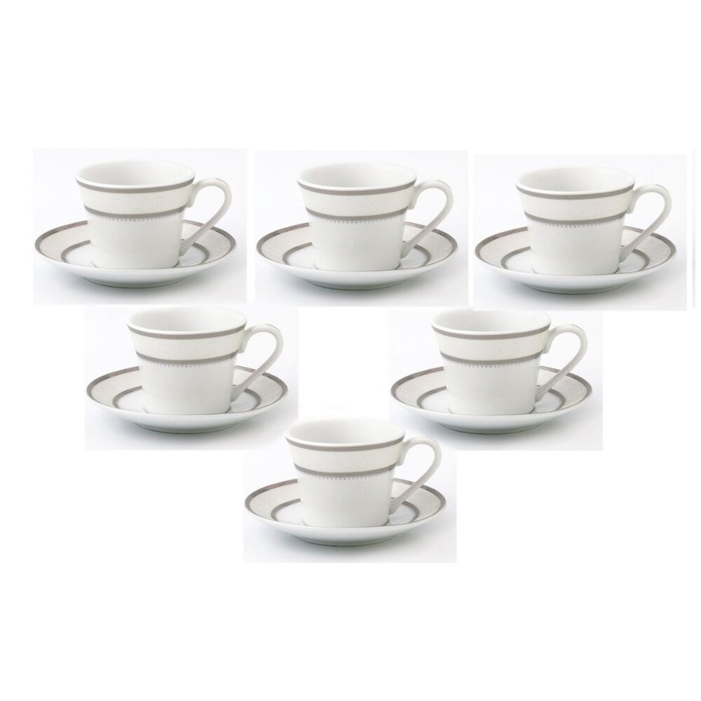 Lorren Home Espresso Service Set of 6 Silver